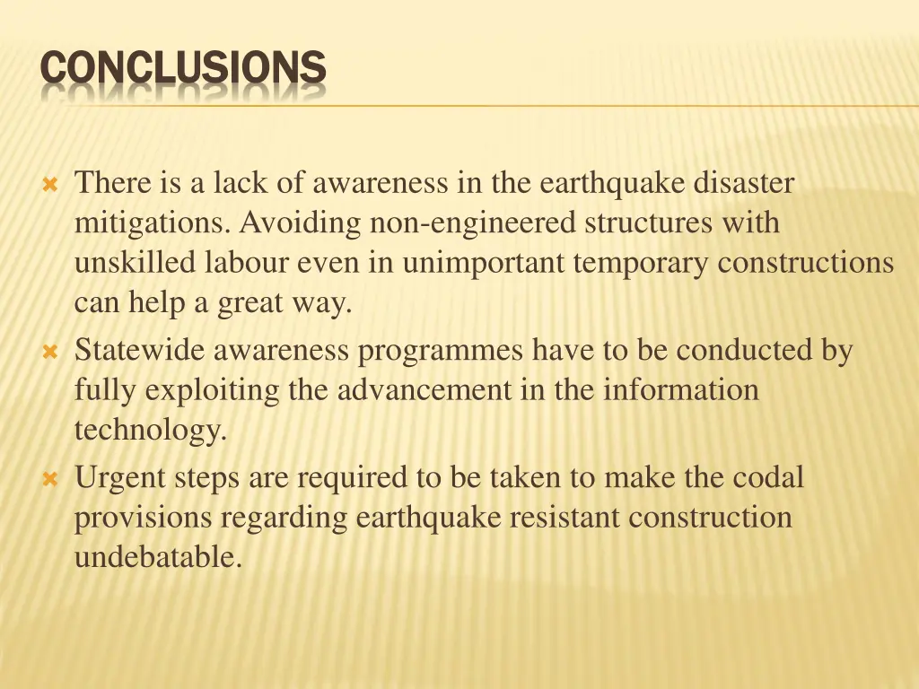 conclusions conclusions