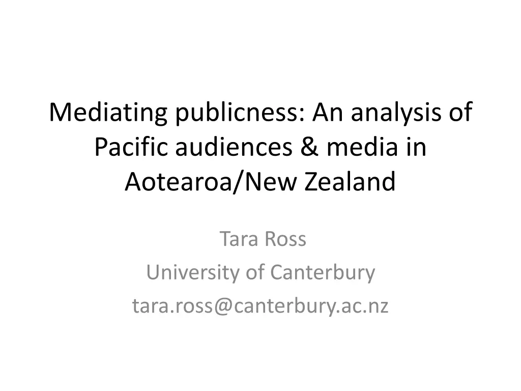 mediating publicness an analysis of pacific
