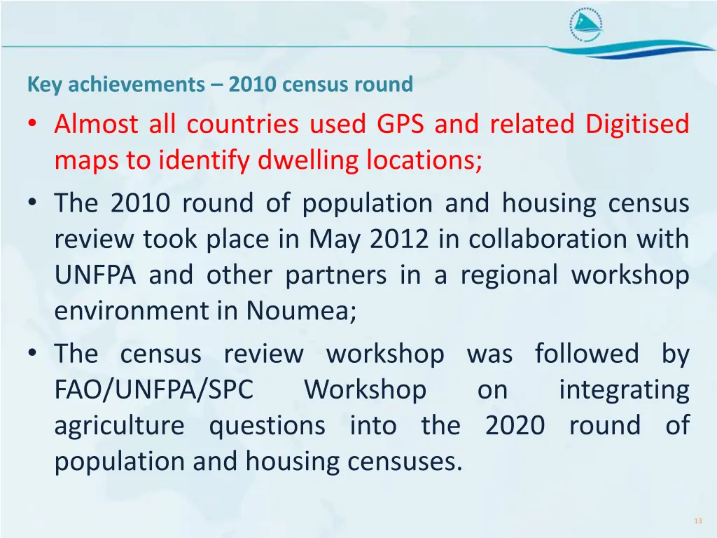 key achievements 2010 census round almost