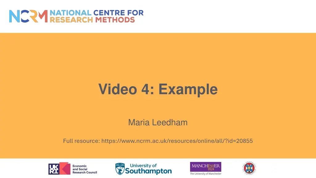video 4 example