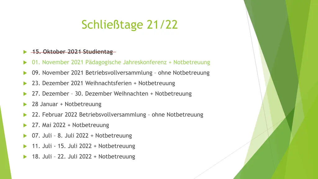 schlie tage 21 22