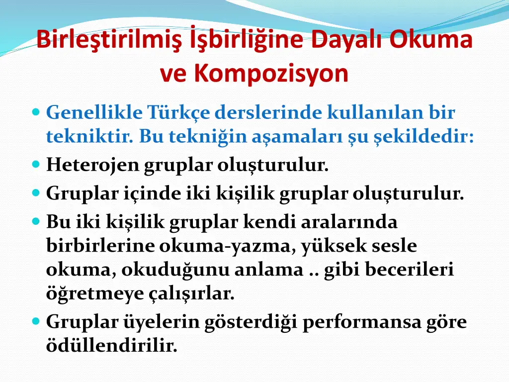 birle tirilmi birli ine dayal okuma ve kompozisyon