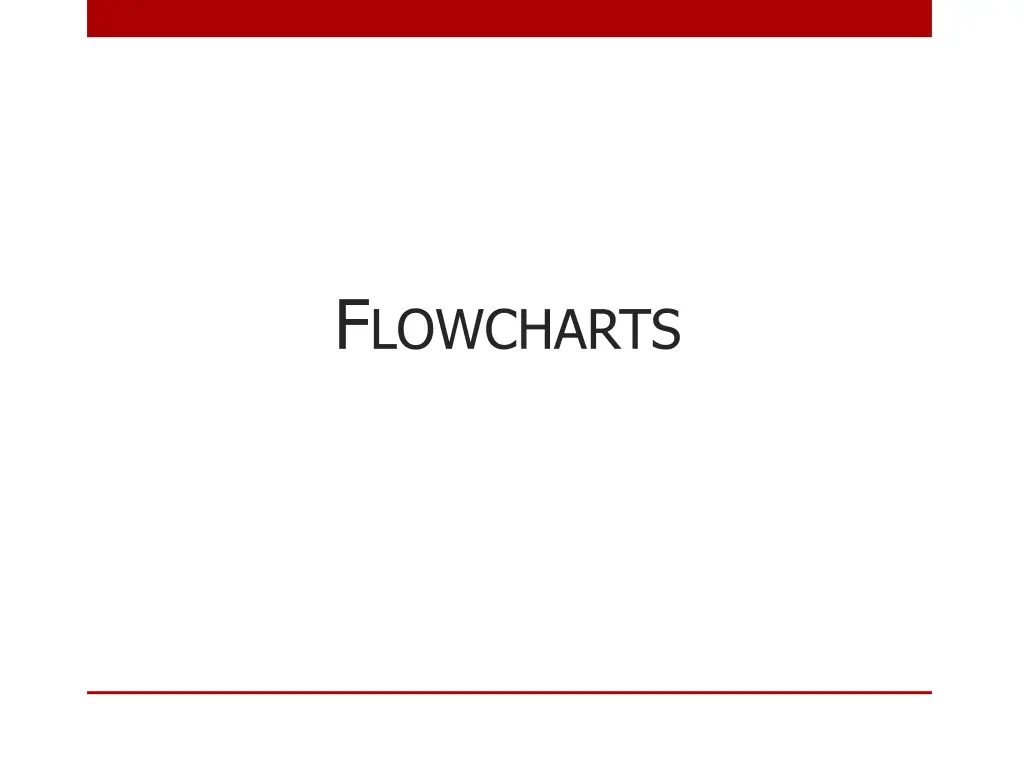 f lowcharts
