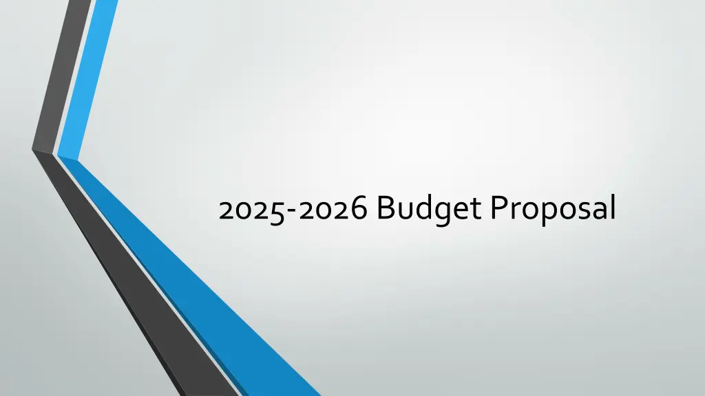2025 2026 budget proposal