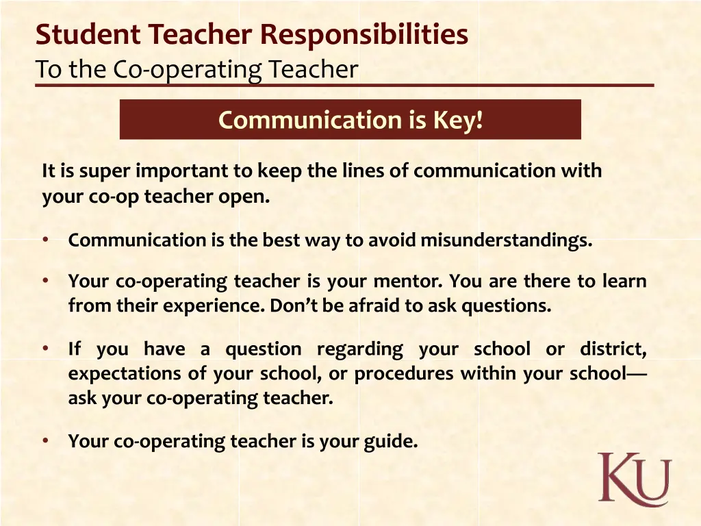 student teacher responsibilities 1