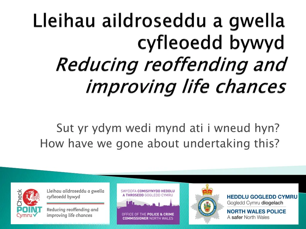 sut yr ydym wedi mynd ati i wneud hyn how have