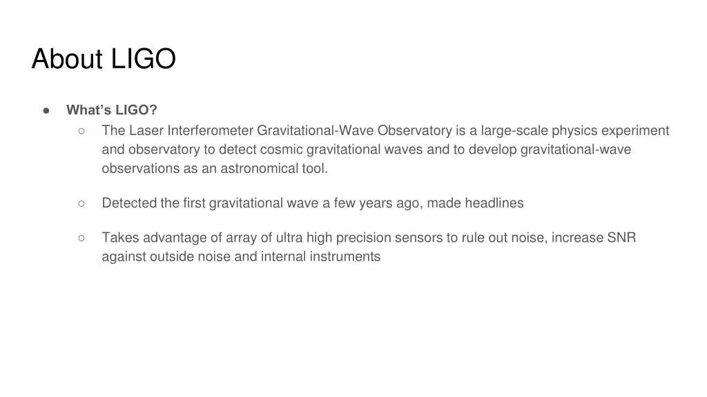 about ligo