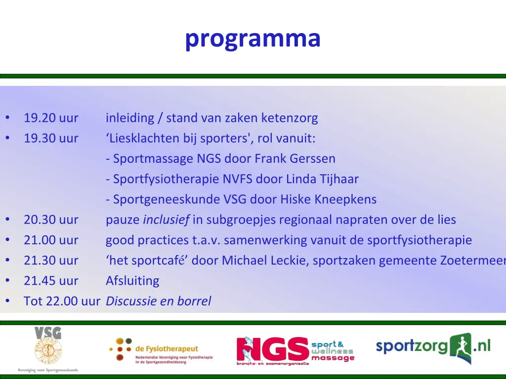 programma