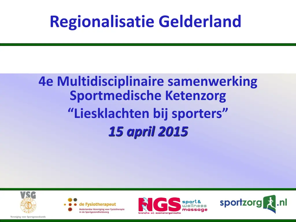regionalisatie gelderland