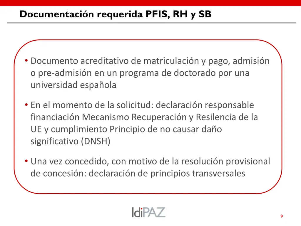documentaci n requerida pfis rh y sb