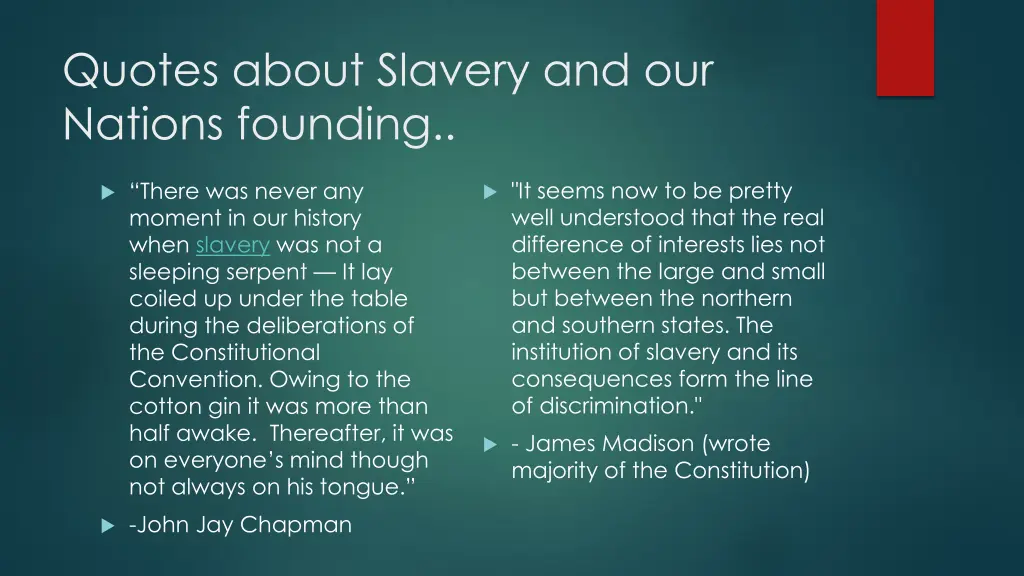 quotes about slavery and our nations founding