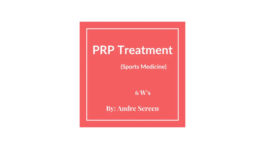 prp treatment
