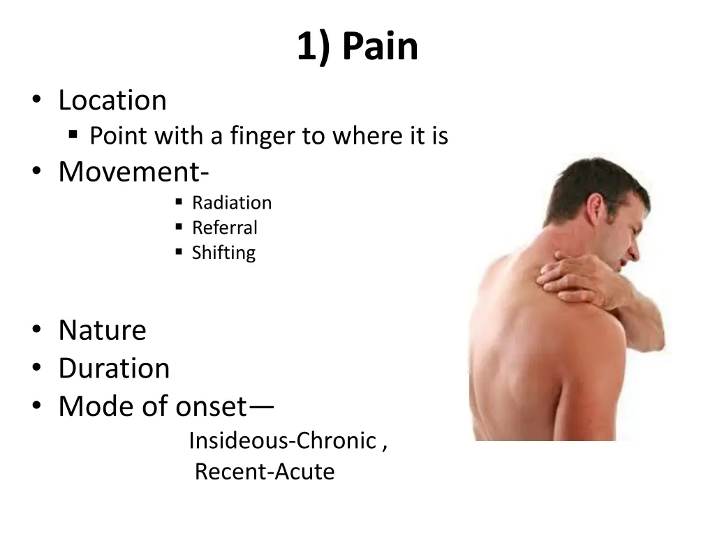 1 pain