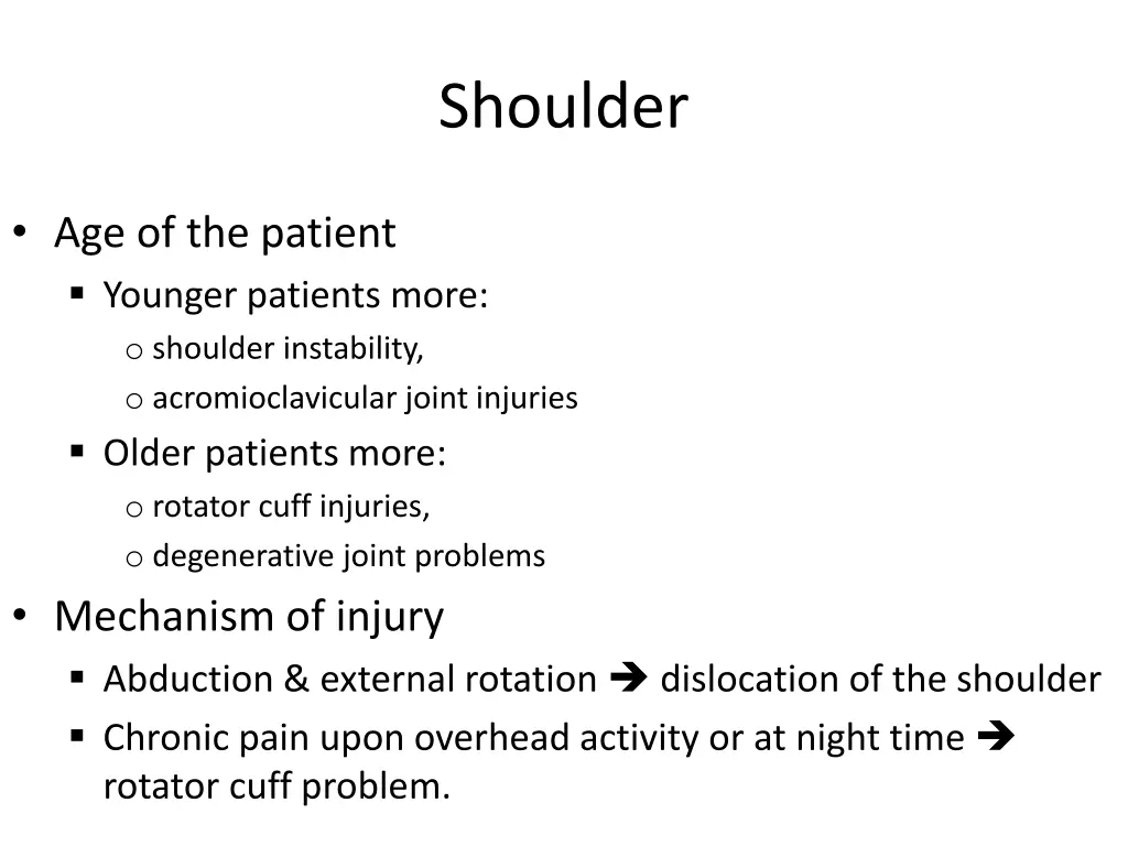 shoulder