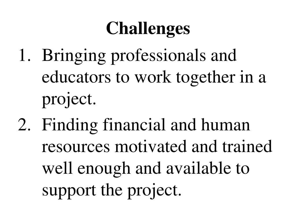 challenges