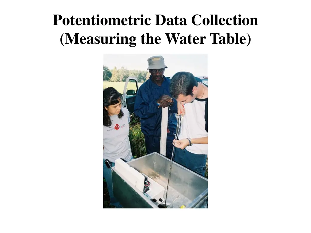 potentiometric data collection measuring