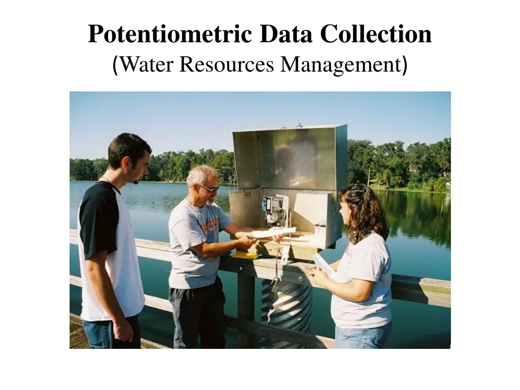 potentiometric data collection water resources