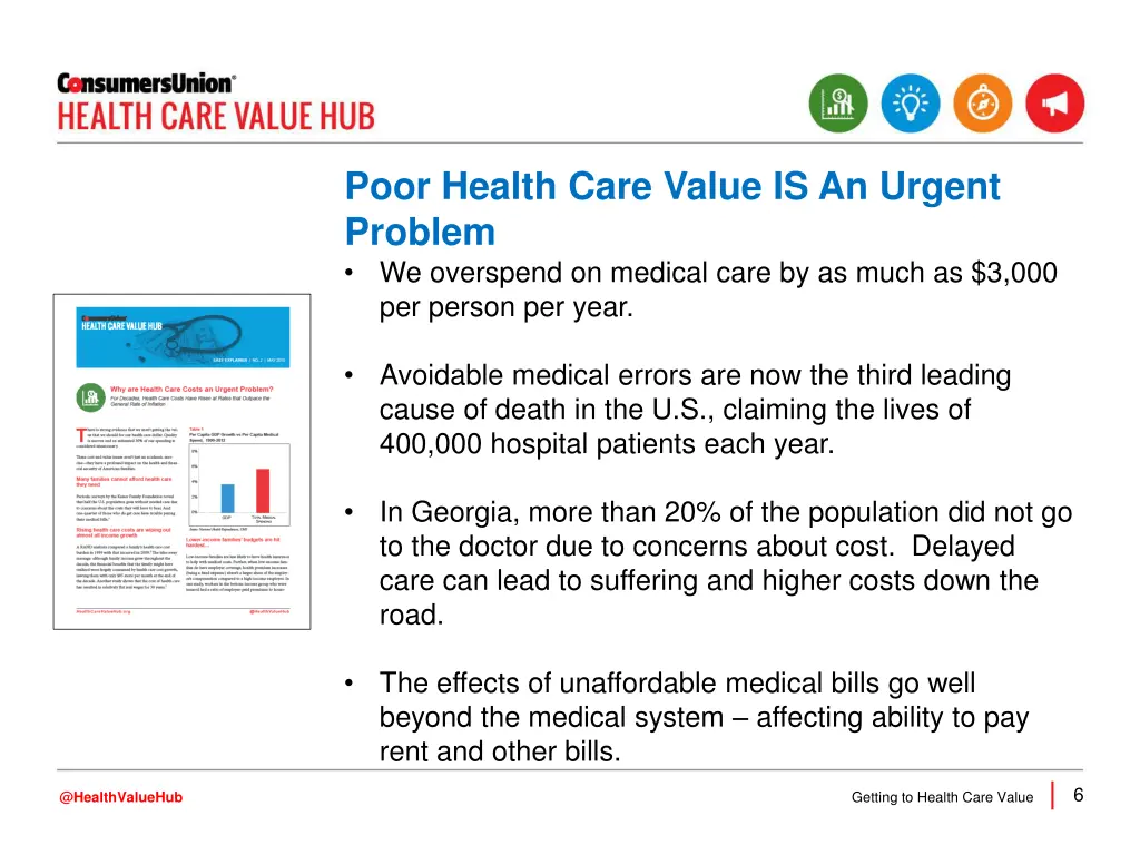 poor health care value is an urgent problem