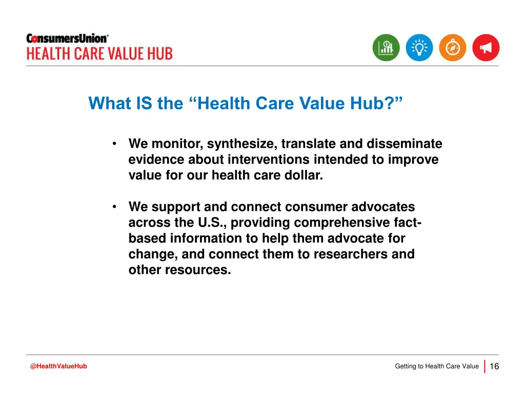 what is the health care value hub