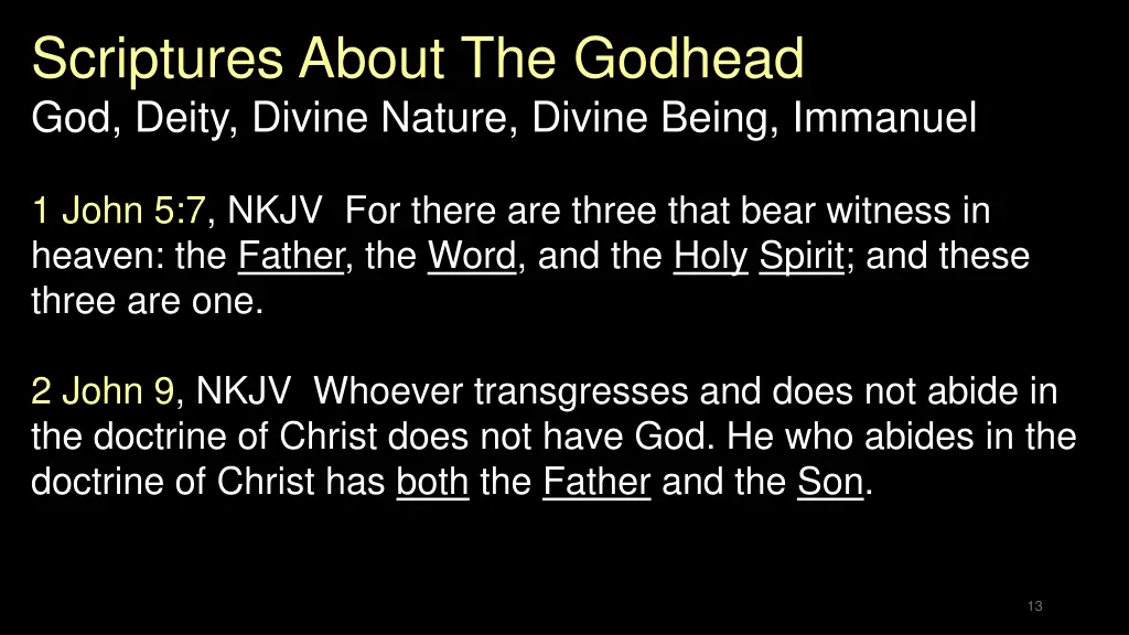 scriptures about the godhead god deity divine 4