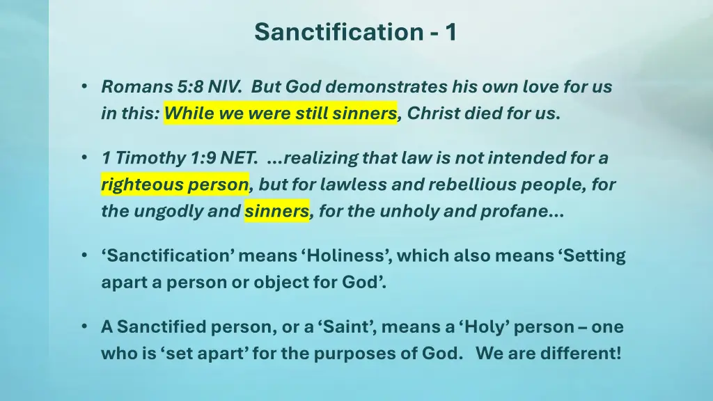 sanctification 1