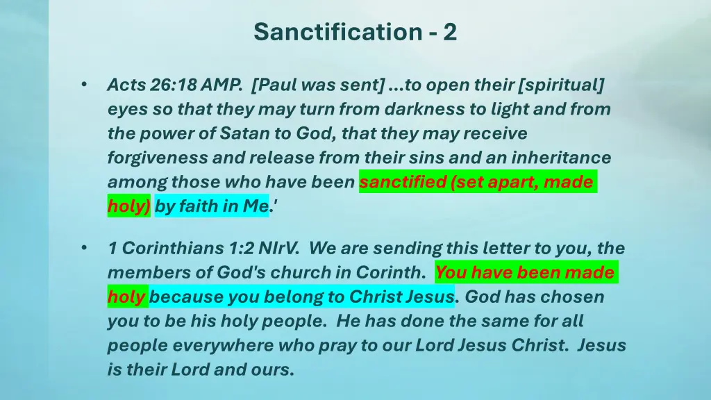 sanctification 2