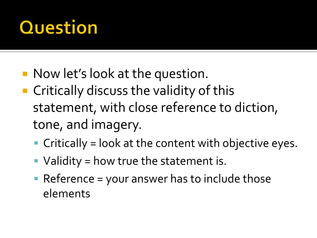 now let s look at the question critically discuss