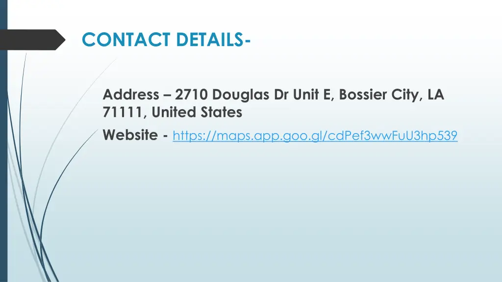 contact details