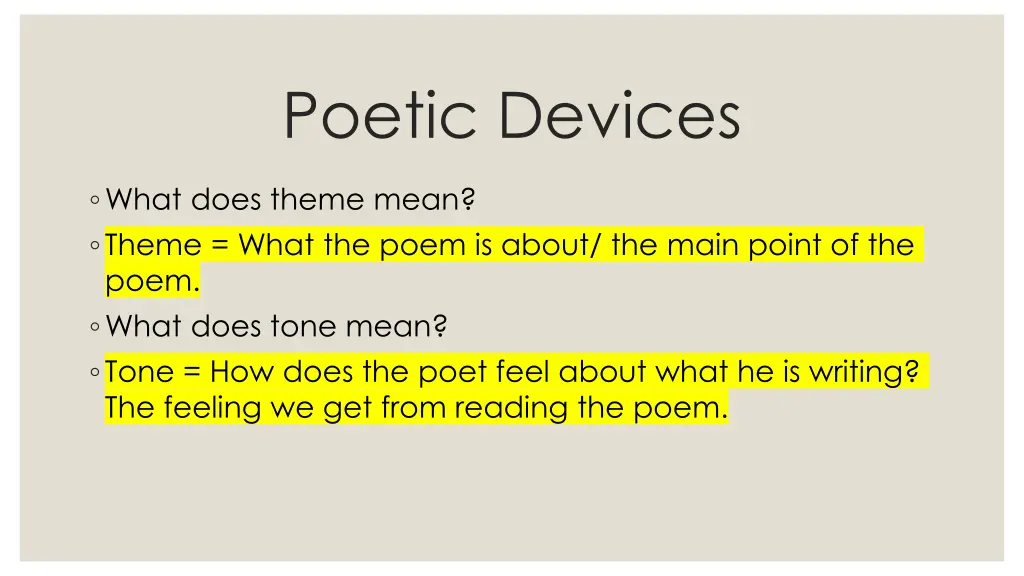 poetic devices