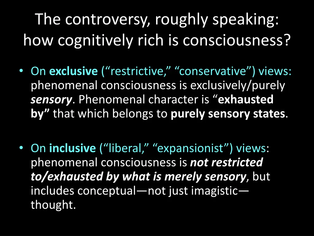 the controversy roughly speaking how cognitively