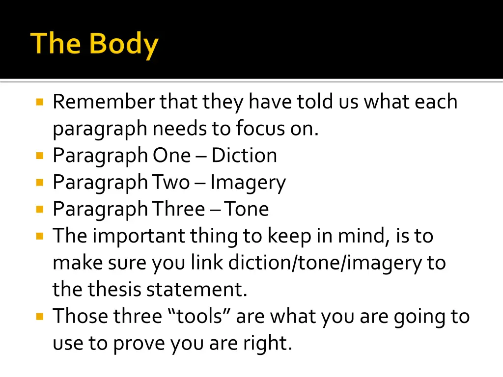 remember that they have told us what each