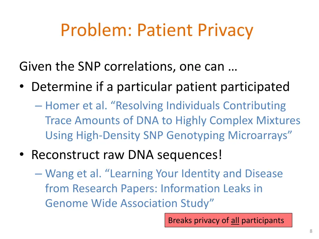 problem patient privacy