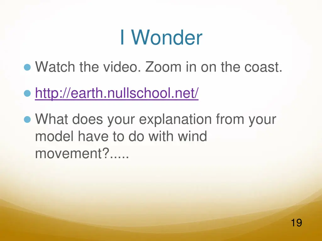i wonder