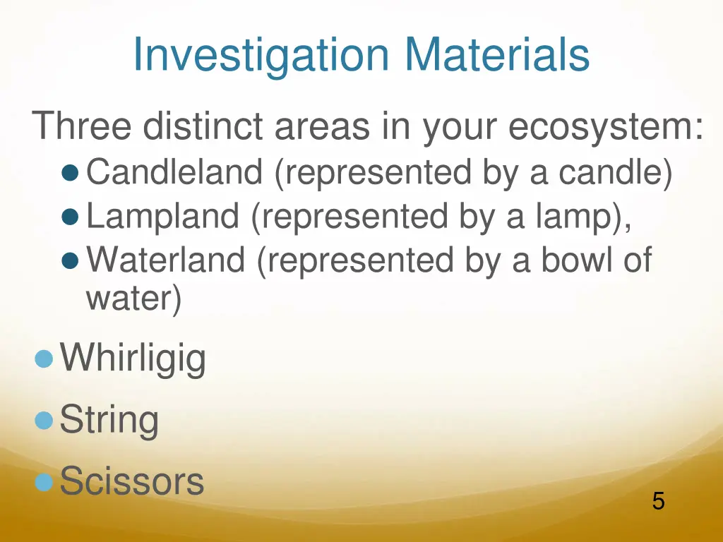 investigation materials