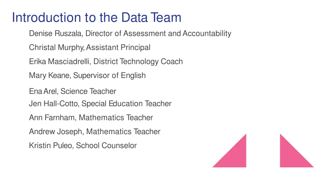 introduction to the datateam denise ruszala
