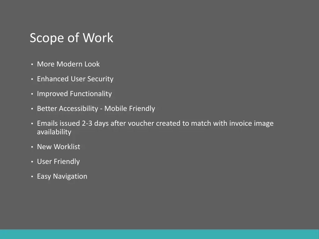 scope of work