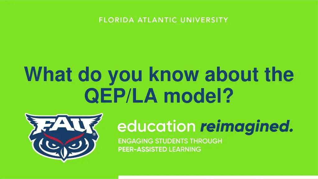 what do you know about the qep la model
