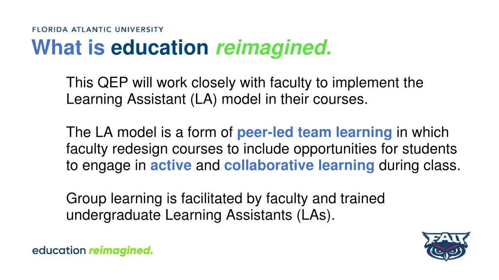 what is education reimagined