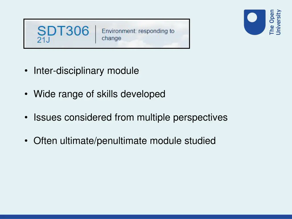 inter disciplinary module