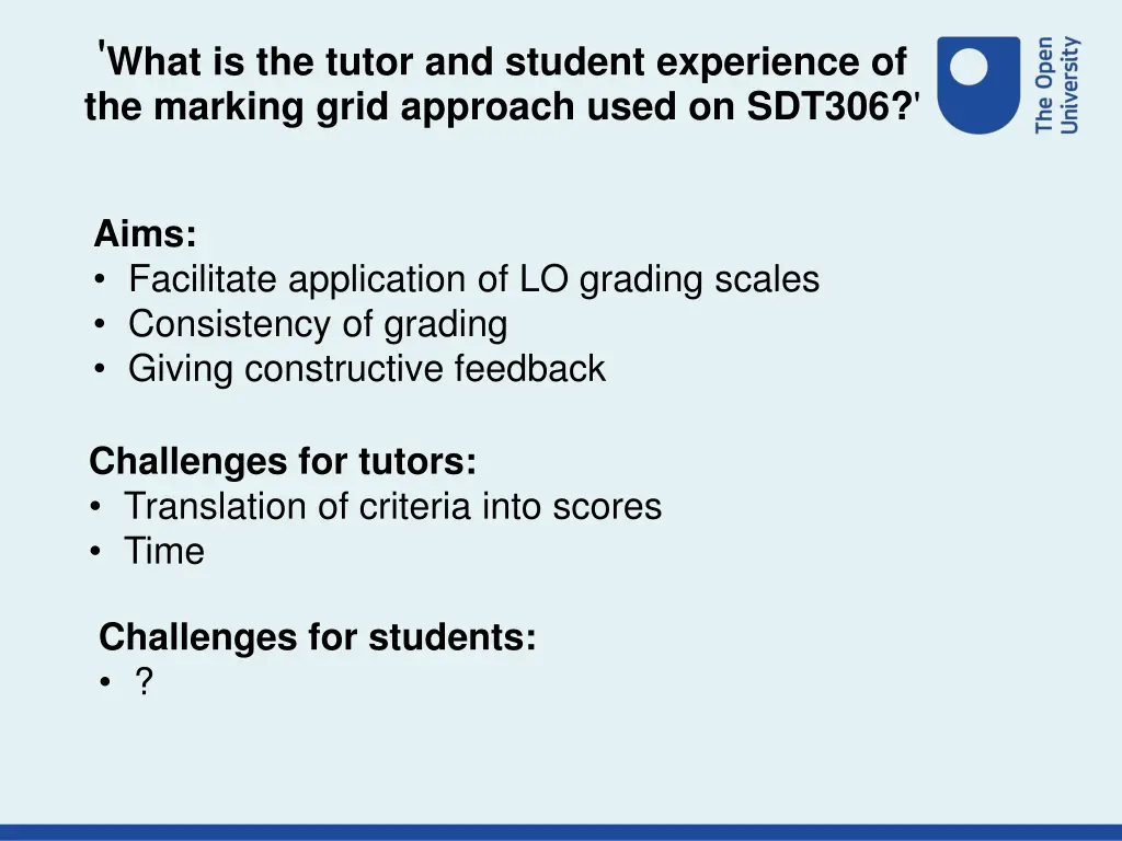 what is the tutor and student experience