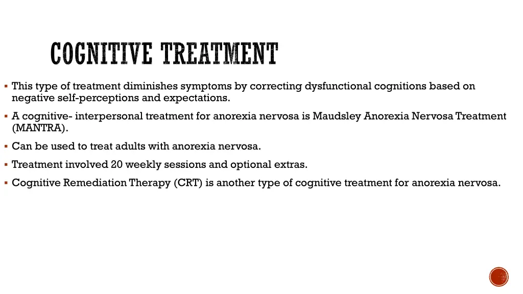 cognitive treatment