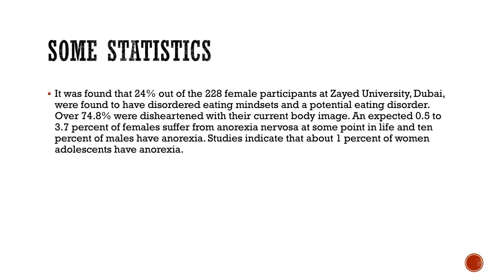 some statistics