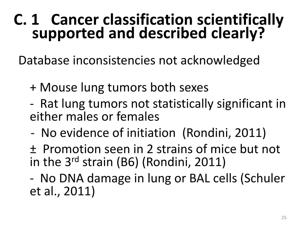 c 1 cancer classification scientifically 1