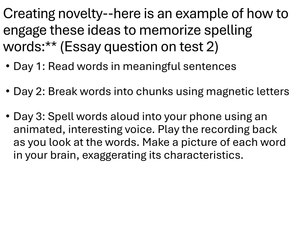 creating novelty here is an example
