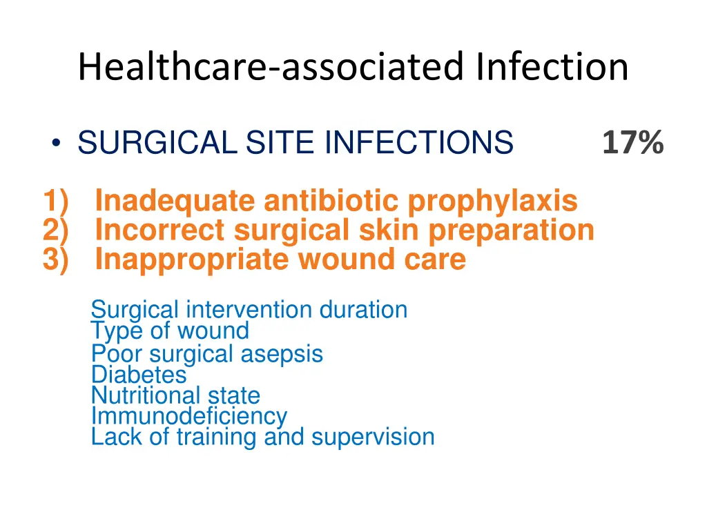 healthcare associated infection 2