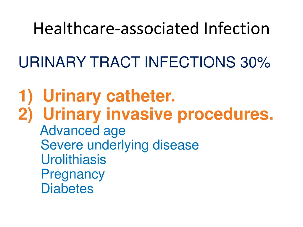 healthcare associated infection