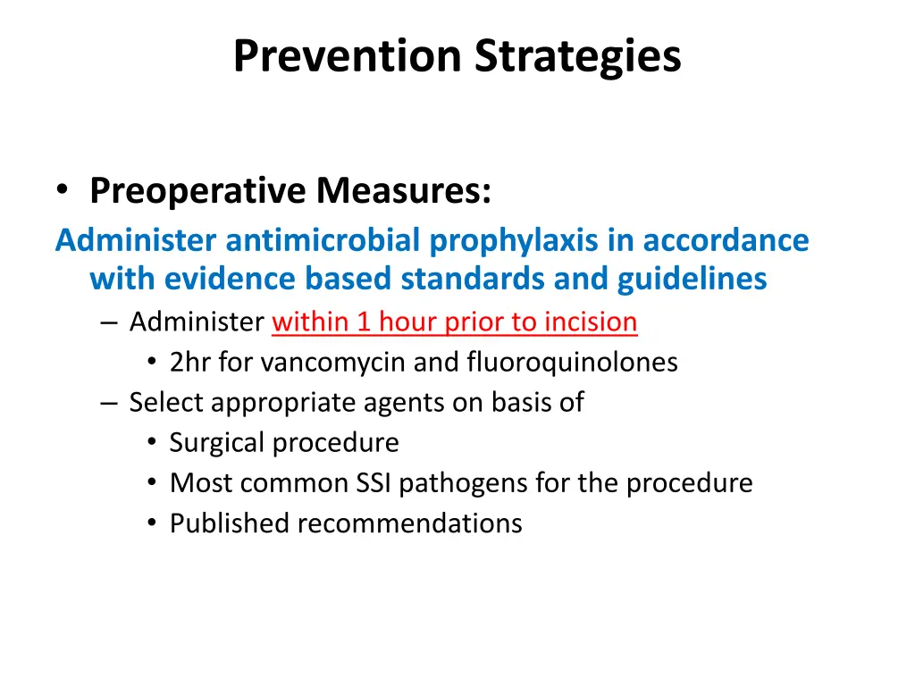 prevention strategies