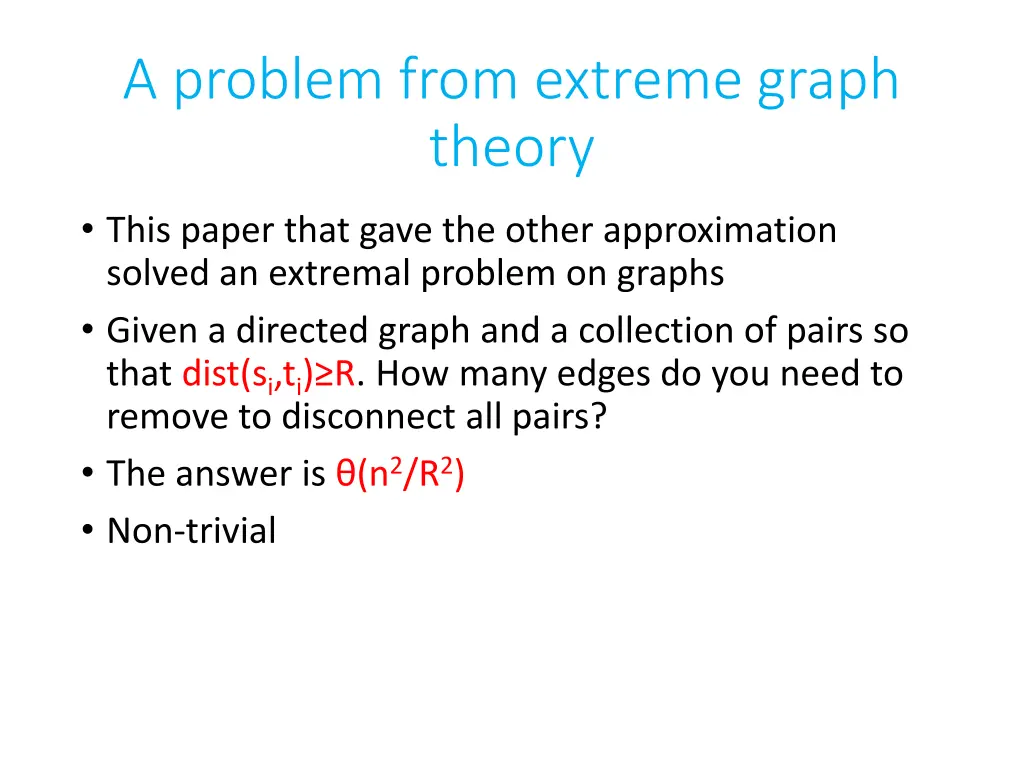 a problem from extreme graph theory