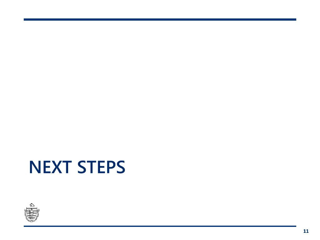 next steps