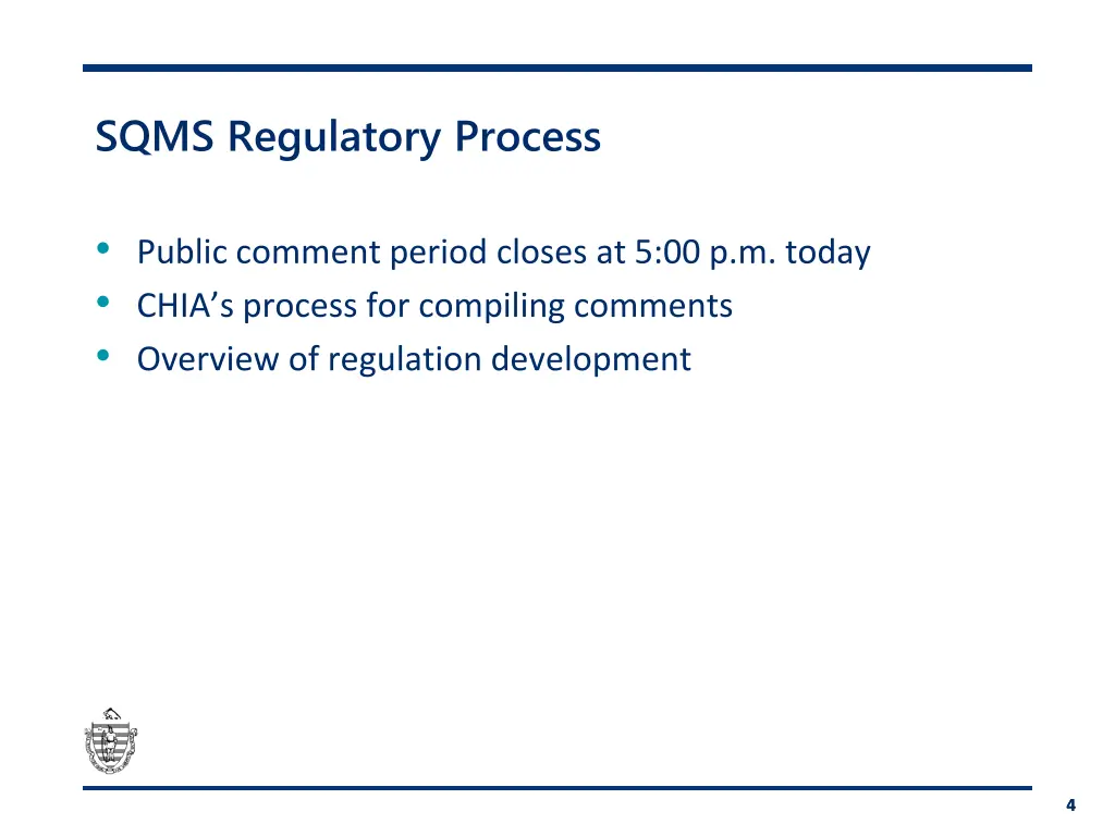 sqms regulatory process